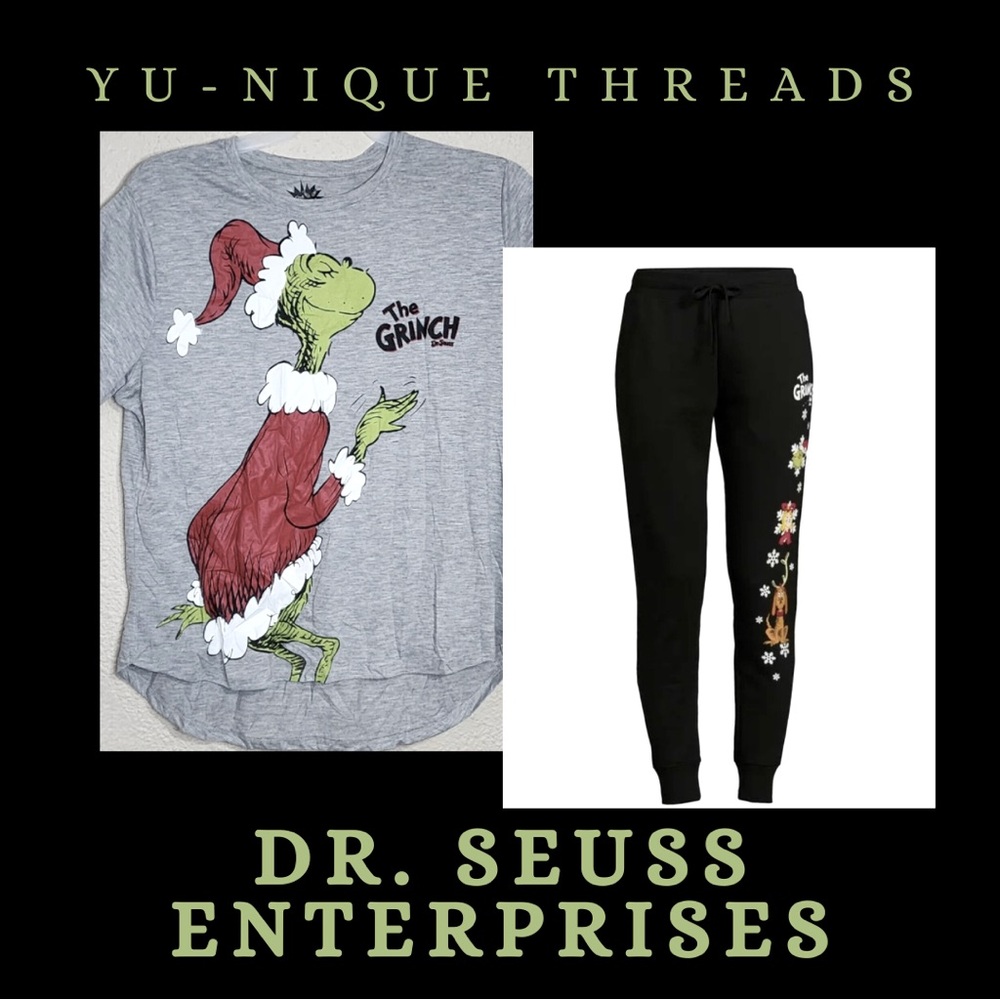The Grinch Juniors’ Graphic Shirt and Jogger Pants